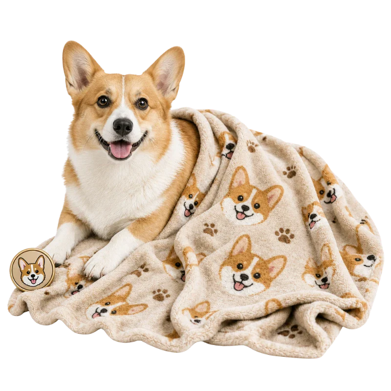 Image of Dog Face Blanket