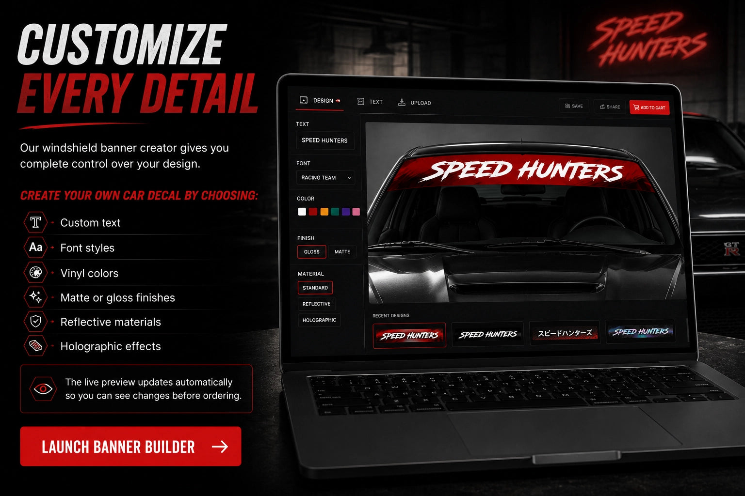  Windshield Banner